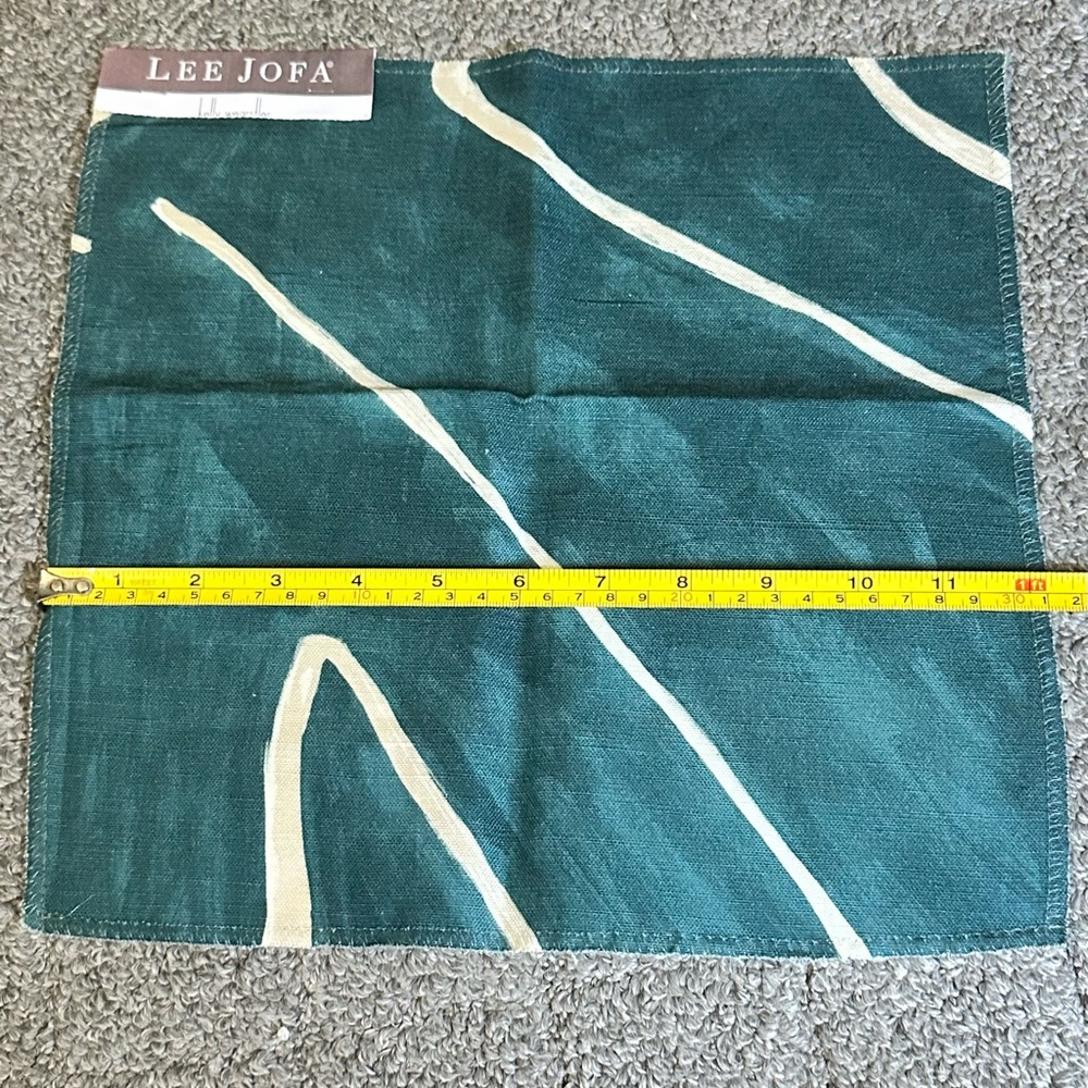 Lee Jofa Fabric Sample Remnant Graffito Teal Pearl 12” Kelly Wearstler Crafts - Picture 2 of 12